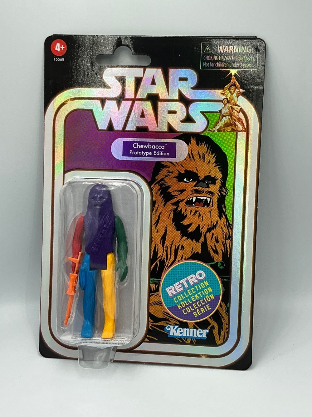 Star Wars Retro Collection Chewbacca Purple Body Prototype Edition Action Figure